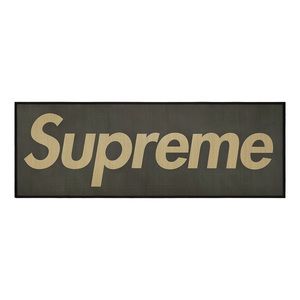 Supreme Woven Straw Mat Black